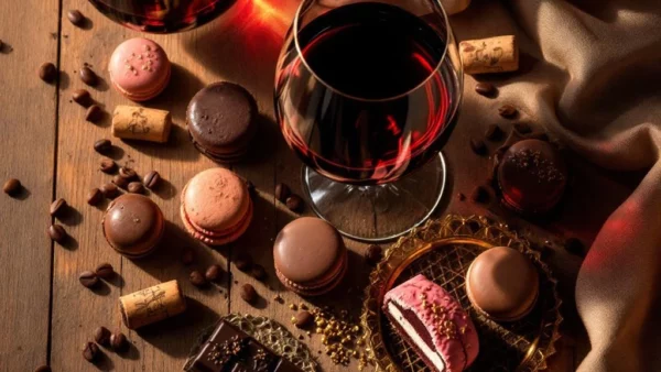 Hoe wijn te combineren met zoetigheden en chocola voor een decadent dessert